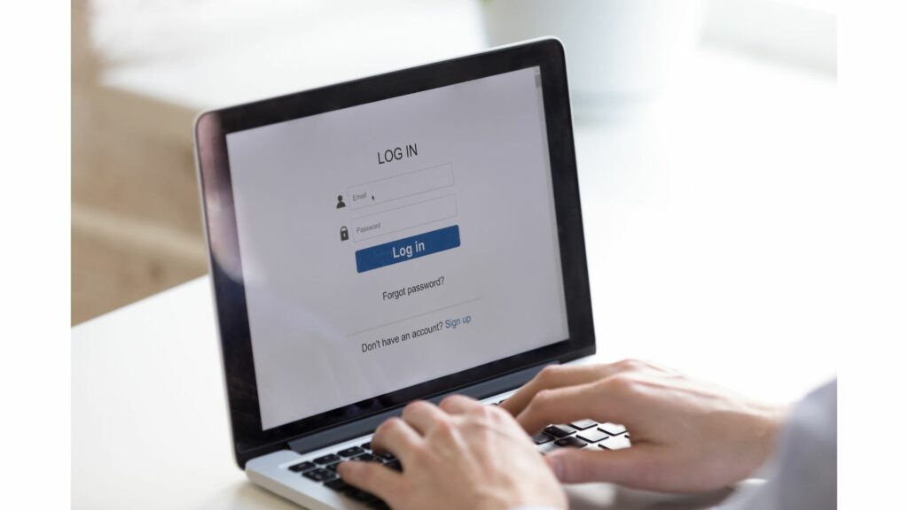 password login screen