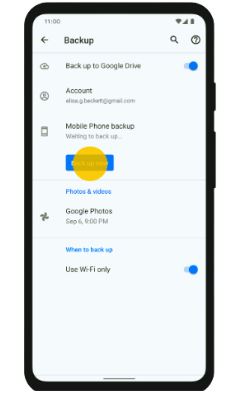 backup data on google pixel