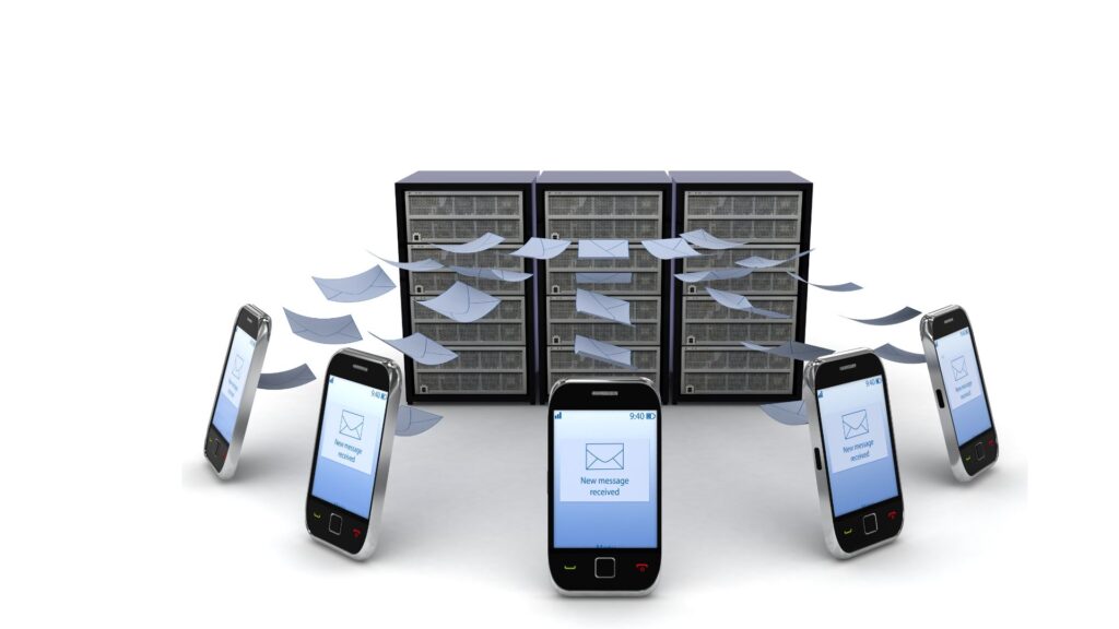 messages go through carrier servers so carriers can see the contents of your messages