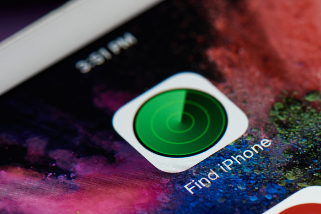 Find my Iphone icon close-up.